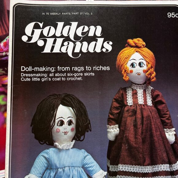 Golden Hands Vintage Craft Magazines Vol. 2 Parts 17/24/27 Needlepoint Sewing Pa - Picture 2 of 16